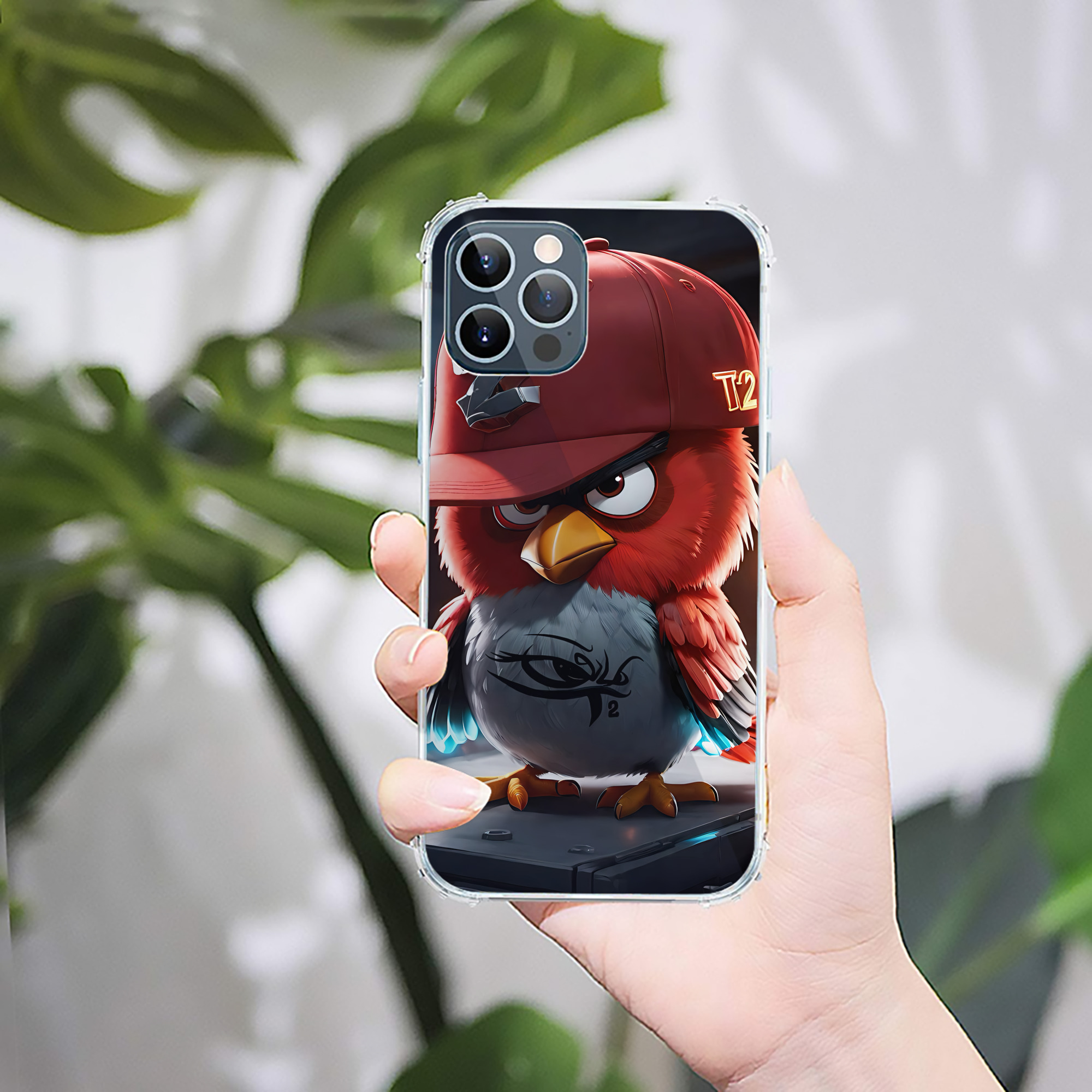 （画像用） Angry Birds アングリーバード 【iPhone 12シリーズ対応】透明スマホケース（クリアソフトケース）